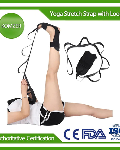 Yoga Stretch Strap for Flexibility & Mobility