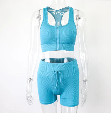 Women's Seamless Yoga Crop Top & Leggings Set