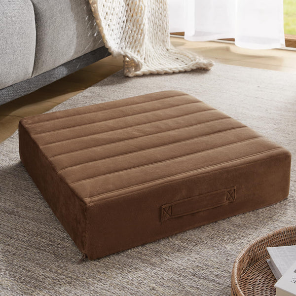 Velvet Floor & Meditation Cushion – Coffee
