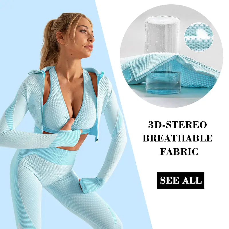 Women’s Yoga 3 Piece Activewear Set