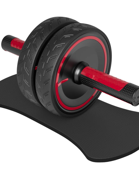 Dual-Wheel Ab Roller with Knee Pad