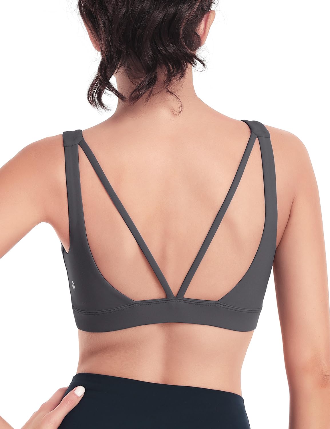 Gentle Flow Medium-Support Sports Bra | Graphite Grey
