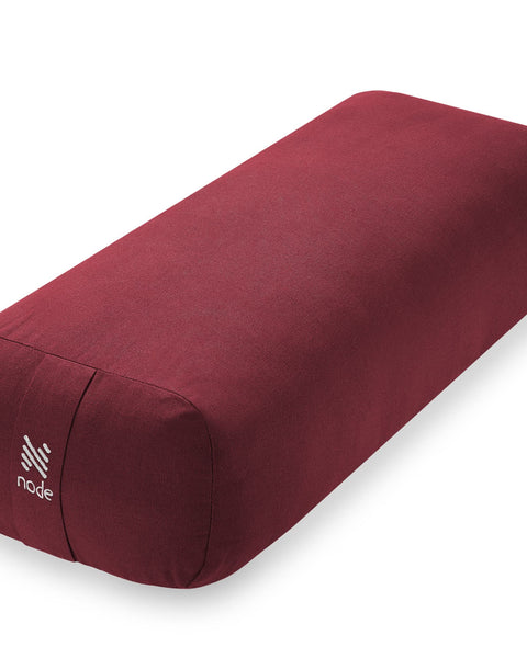 Rectangular Yoga & Meditation Bolster – Burgundy