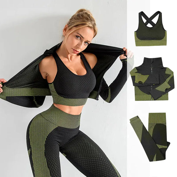 Women’s Yoga 3 Piece Activewear Set