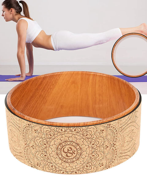 Cork Yoga Wheel for Backbends & Stretching