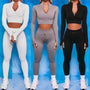 Women's Seamless Yoga Crop Top & Leggings Set