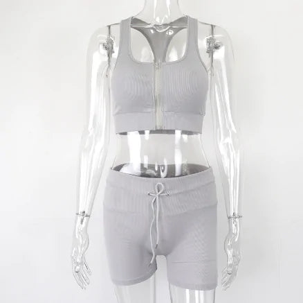 Women's Seamless Yoga Crop Top & Leggings Set