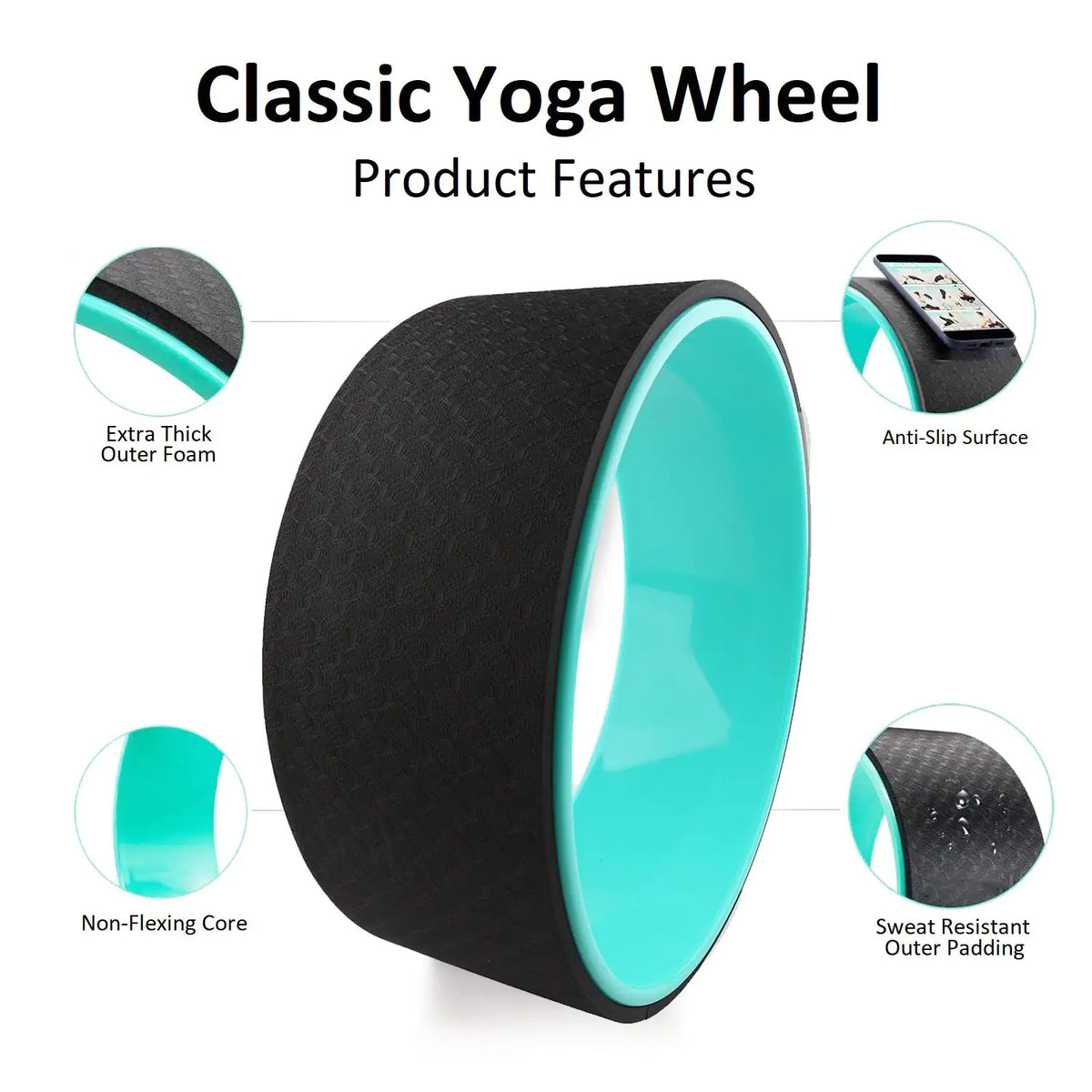 Yoga Wheel for Backbends & Flexibility