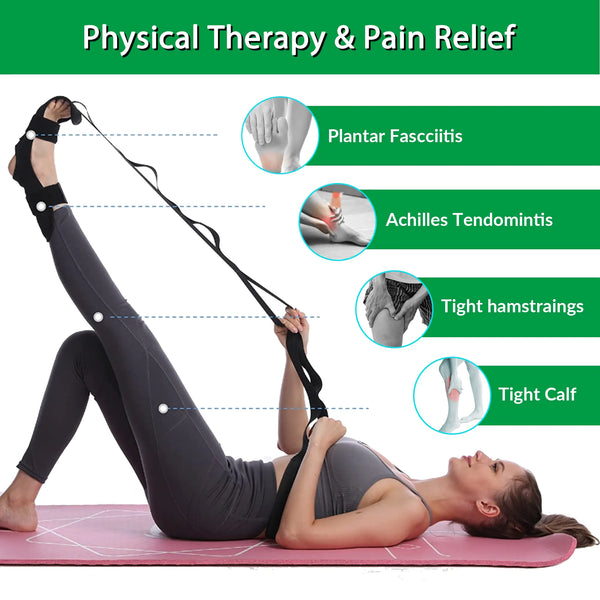 Yoga Stretch Strap for Flexibility & Mobility