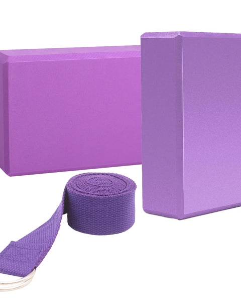 Yoga Essentials Block & Stretch Strap Kit