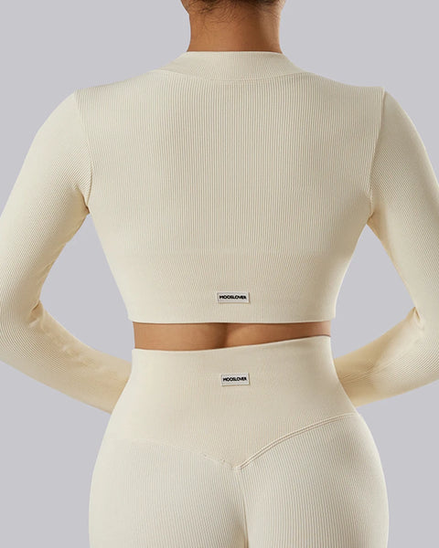 Long Sleeve Yoga Workout Top for Women