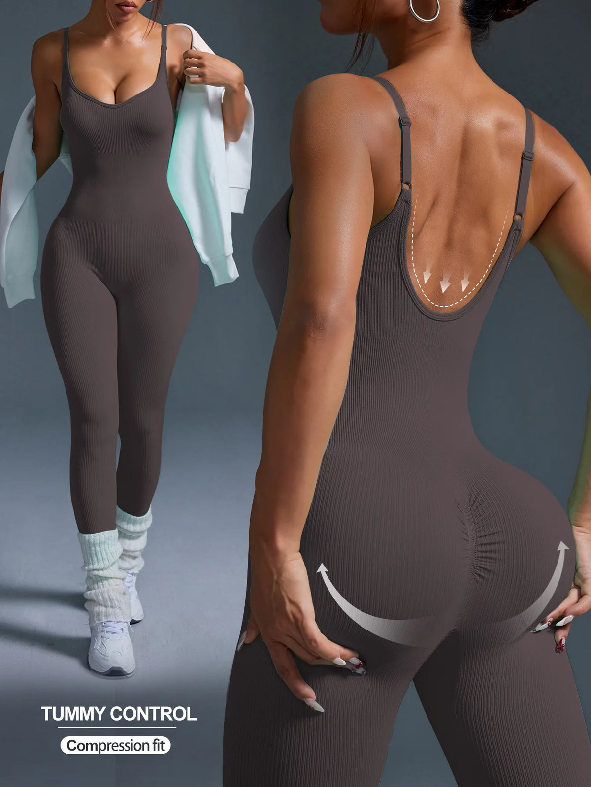 Women's Fitness Jumpsuit for Yoga & Training