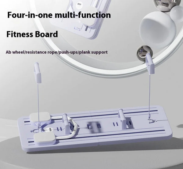 2-in-1 Ab Wheel & Fitness Board Trainer