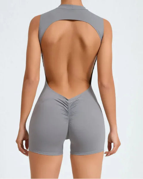 Women's Backless Yoga Jumpsuit