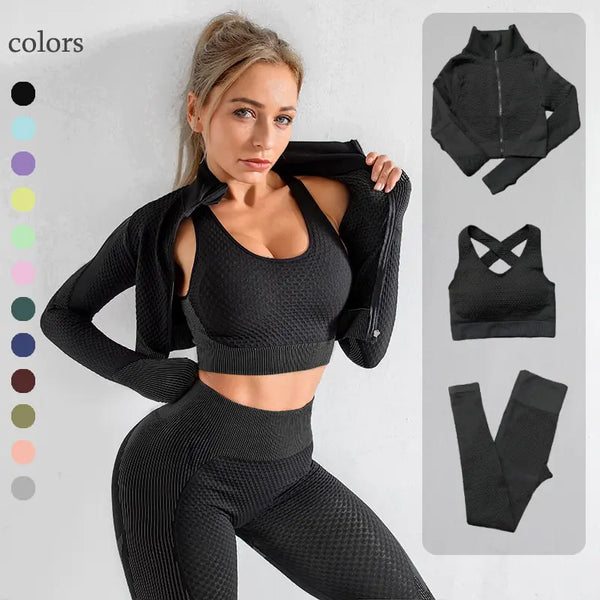 Women’s Yoga 3 Piece Activewear Set