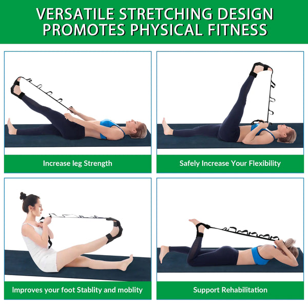 Yoga Stretch Strap for Flexibility & Mobility