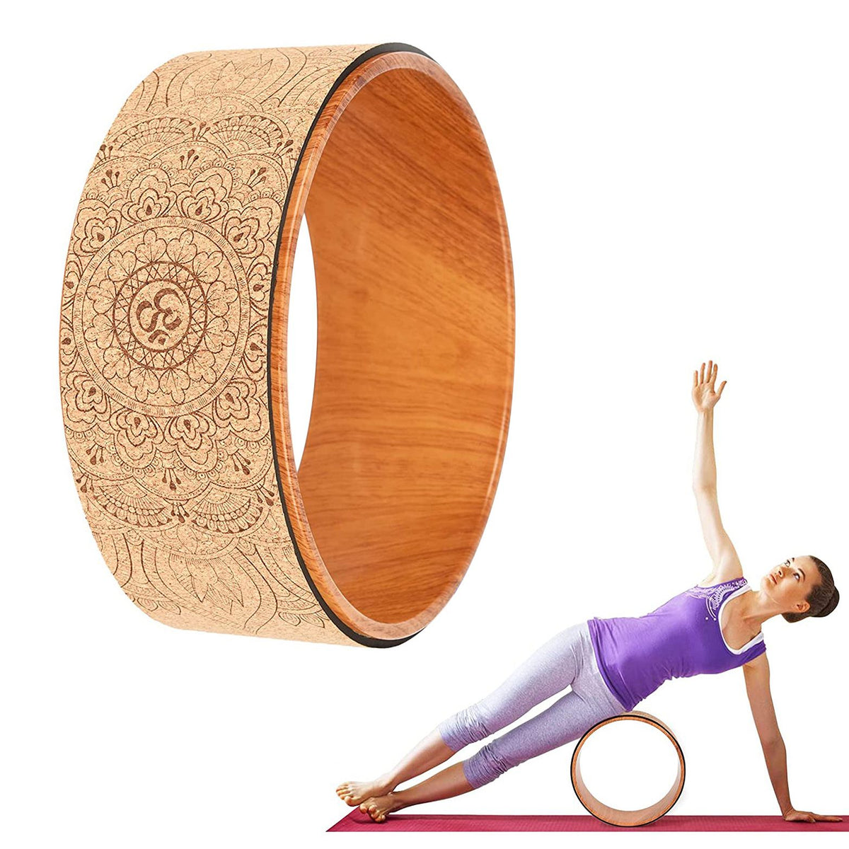 Cork Yoga Wheel for Backbends & Stretching