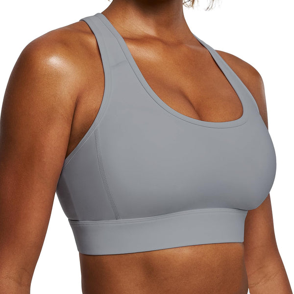 Steady Movement High-Support Sports Bra | Light Gray