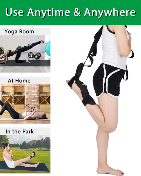 Yoga Stretch Strap for Flexibility & Mobility