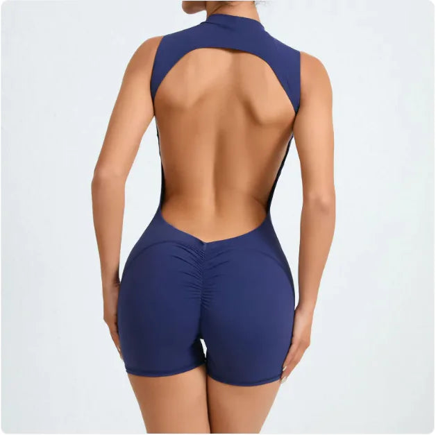 Women's Backless Yoga Jumpsuit